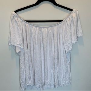 White off the shoulder top